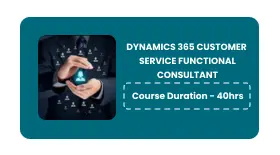 DYNAMICS 365 CUSTOMER SERVICE FUNCTIONAL CONSULTANT