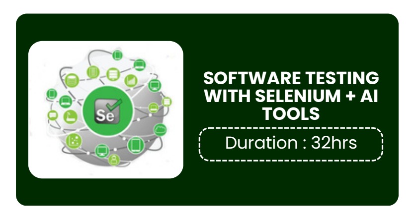 Selenium Software Software Testing With Selenium + Ai Tools Course Certification with ...